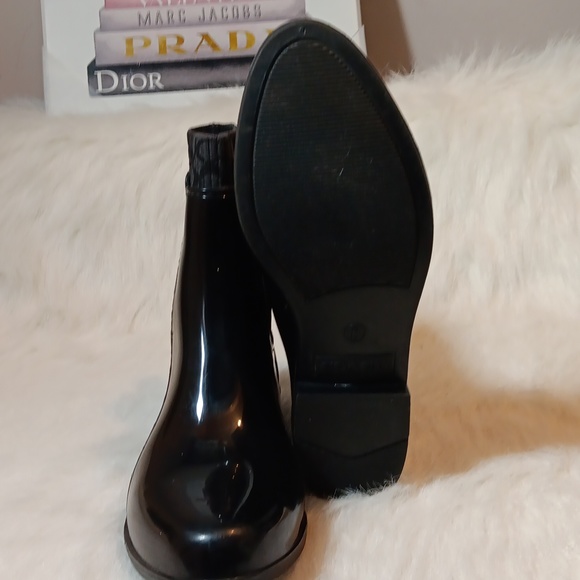 Coach Logo Rain Boots Size 8 Women - Picture 6 of 10